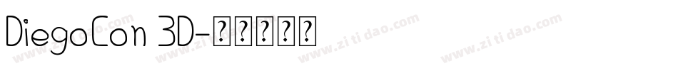 DiegoCon 3D字体转换